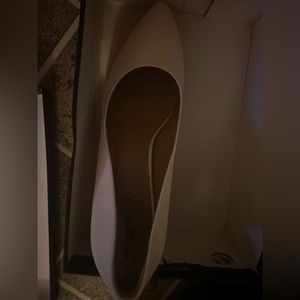White Closed-Toed Heels